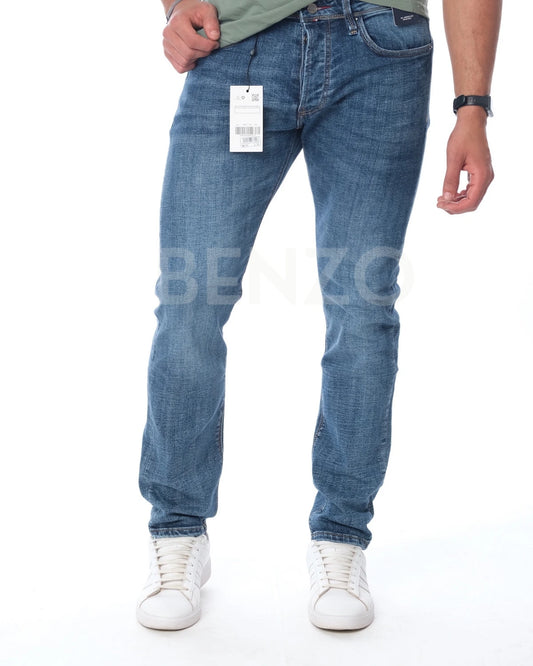 TM - Jean Homme Slim Fit Bleu Délavé Classique