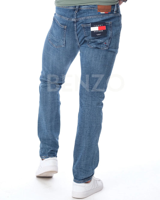 TM - Jean Homme Slim Fit Bleu Délavé Classique