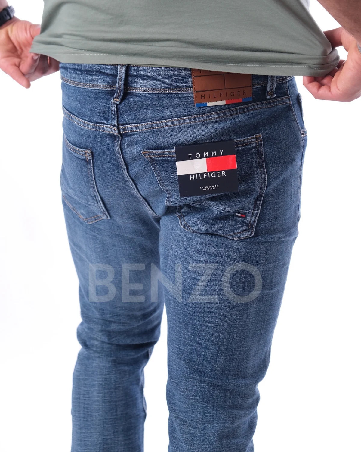 TM - Jean Homme Slim Fit Bleu Délavé Classique