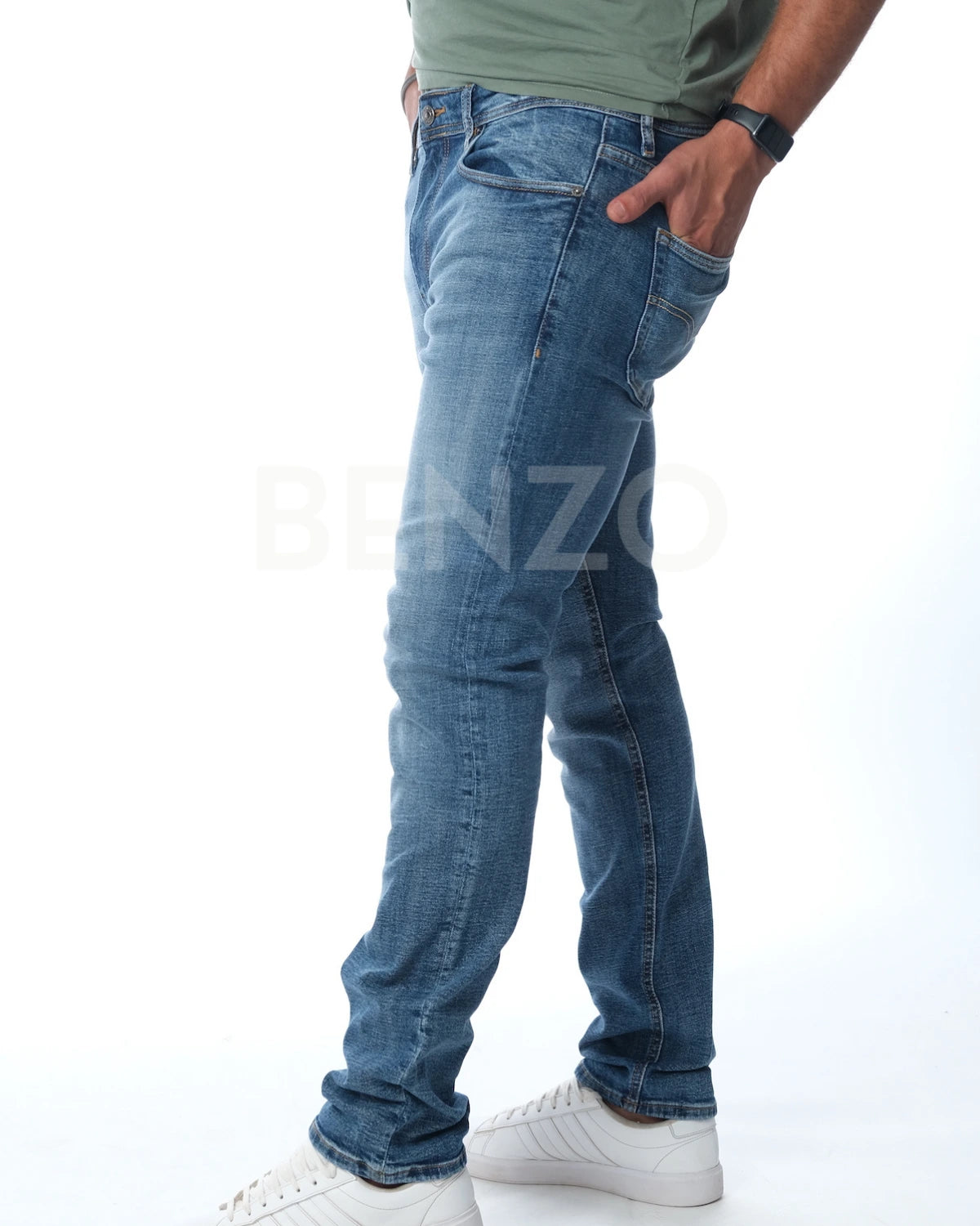 LVS - Jeans Homme Slim Fit  Bleu Vintage