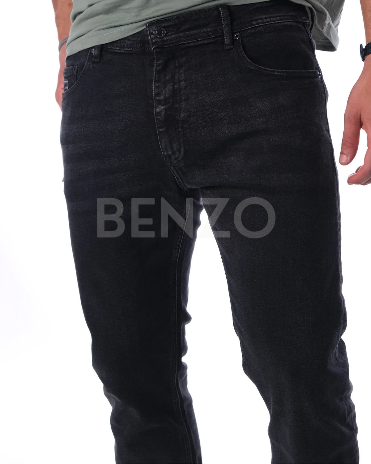 LVS Jeans Homme Slim Fit Noir