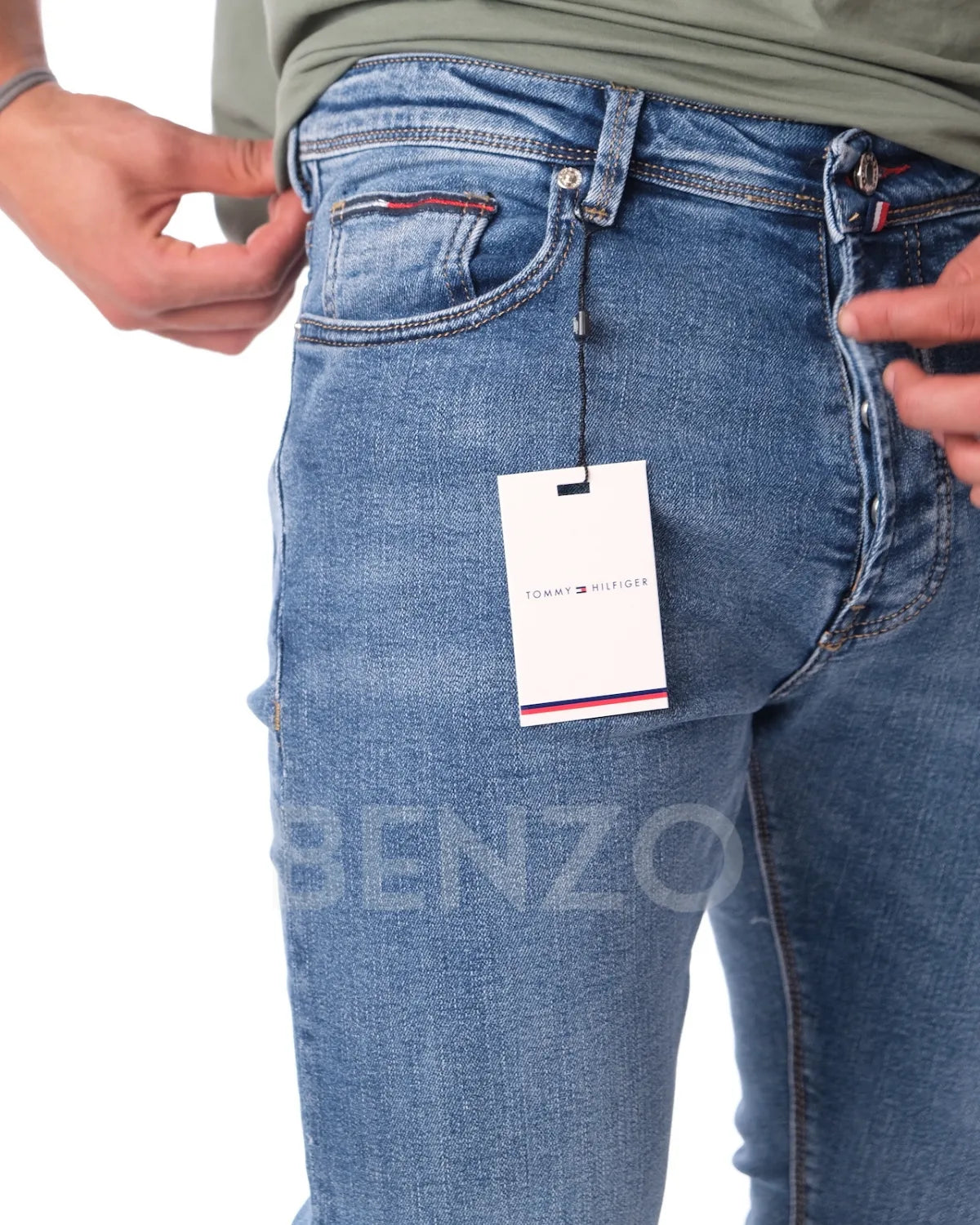 TM - Jean Homme Slim Fit Bleu Ciel Vintage